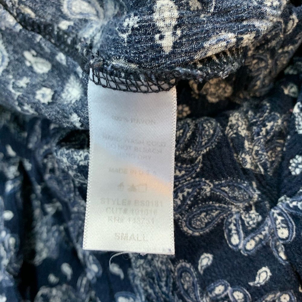 Blue Blush Lounge Pants Blue Paisley - Picture 4 of 5